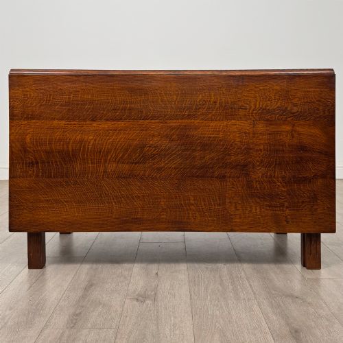 ANTIQUE 20TH CENTURY GOOD QUALITY DROP LEAF TABLE IN OAK - ADDITIONAL PHOTO 6
