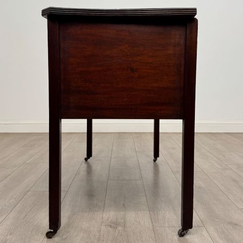 ANTIQUE 19TH CENTURY GEORGIAN STYLE WRITING TABLE IN MAHOGANY - ADDITIONAL PHOTO 2