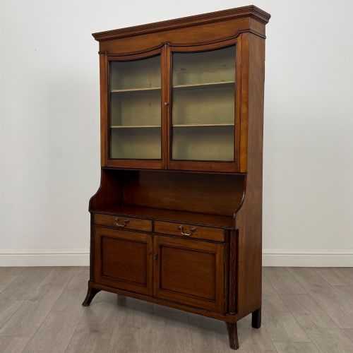 ANTIQUE 18TH CENTURY GEORGIAN DISPLAY CABINET IN MAHOGANY - ADDITIONAL PHOTO 2