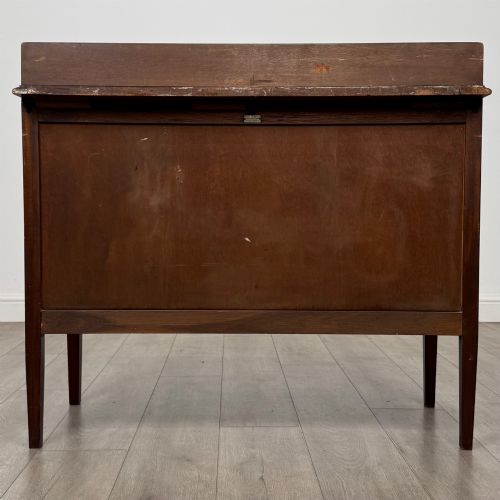 ANTIQUE 20TH CENTURY INLAID CHEST OF DRAWERS IN MAHOGANY - ADDITIONAL PHOTO 4