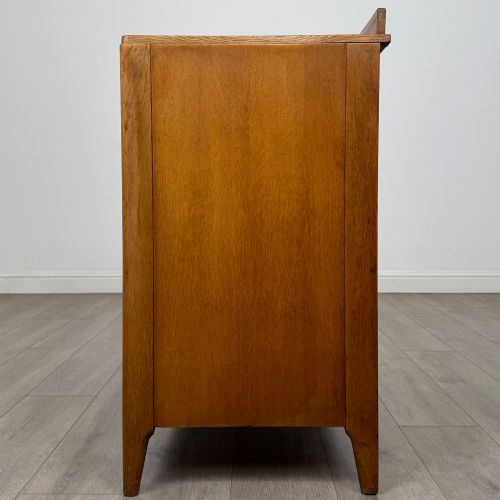 ANTIQUE 20TH CENTURY CHEST OF DRAWERS IN GOLDEN OAK - ADDITIONAL PHOTO 2