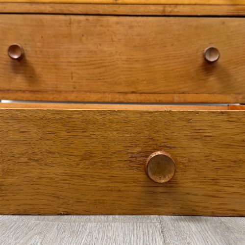 ANTIQUE 20TH CENTURY CHEST OF DRAWERS IN GOLDEN OAK - ADDITIONAL PHOTO 10