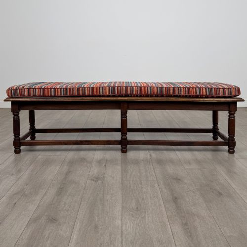 ANTIQUE 20TH CENTURY GOOD QUALITY BENCH IN OAK