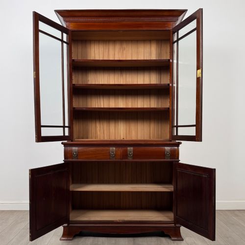 ANTIQUE 20TH CENTURY GOOD QUALITY BOOKCASE IN MAHOGANY - ADDITIONAL PHOTO 2