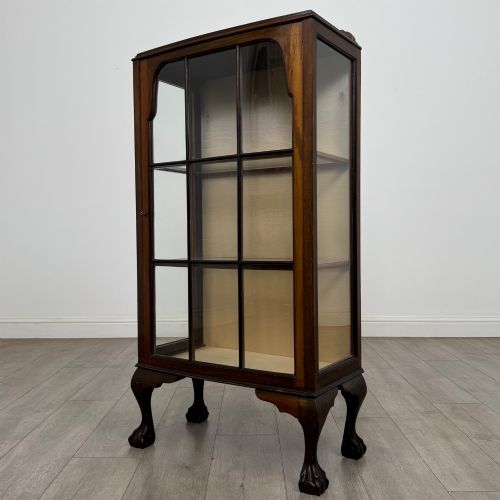ANTIQUE 20TH CENTURY SMALL EDWARDIAN DISPLAY CABINET - ADDITIONAL PHOTO 2