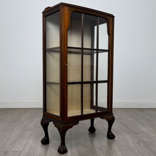 ANTIQUE 20TH CENTURY SMALL EDWARDIAN DISPLAY CABINET - ADDITIONAL PHOTO 6
