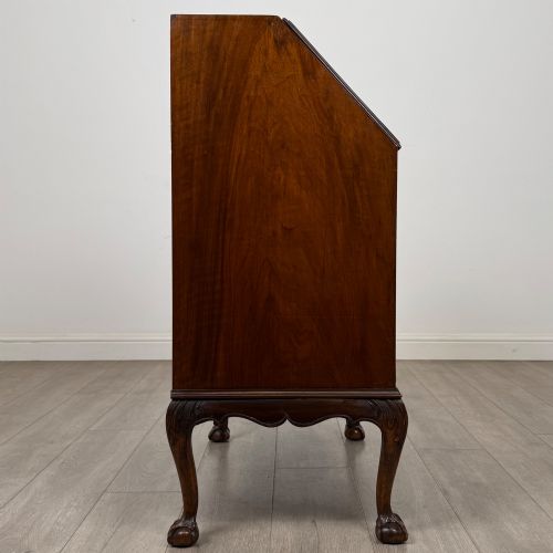 ANTIQUE 20TH CENTURY EDWARDIAN BUREAU IN FIGURED WALNUT - ADDITIONAL PHOTO 7