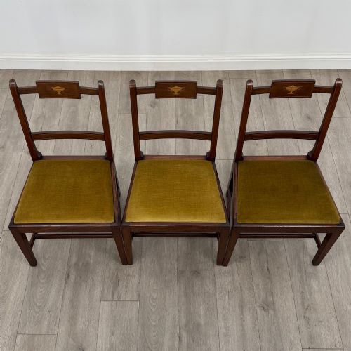 ANTIQUE 18TH CENTURY GEORGIAN SET OF 6 MAHOGANY DINING CHAIRS - ADDITIONAL PHOTO 6