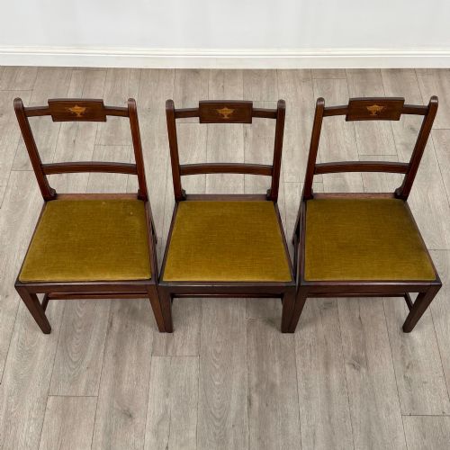 ANTIQUE 18TH CENTURY GEORGIAN SET OF 6 MAHOGANY DINING CHAIRS - ADDITIONAL PHOTO 7