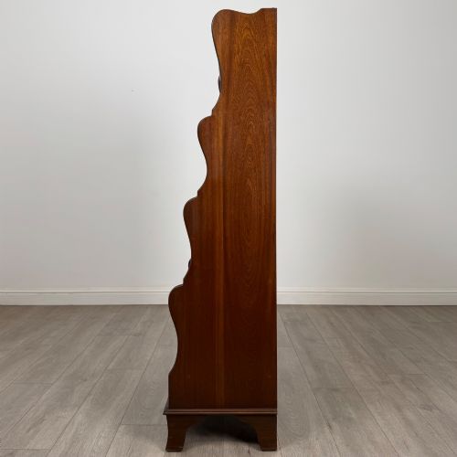 ANTIQUE 20TH CENTURY WATERFALL BOOKCASE IN MAHOGANY - ADDITIONAL PHOTO 3