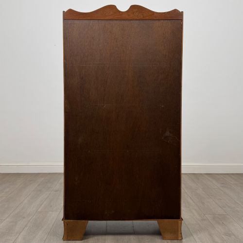 ANTIQUE 20TH CENTURY WATERFALL BOOKCASE IN MAHOGANY - ADDITIONAL PHOTO 5