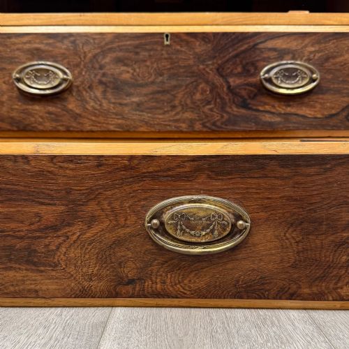 ANTIQUE 19TH CENTURY VICTORIAN CHEST OF DRAWERS IN OAK - ADDITIONAL PHOTO 10