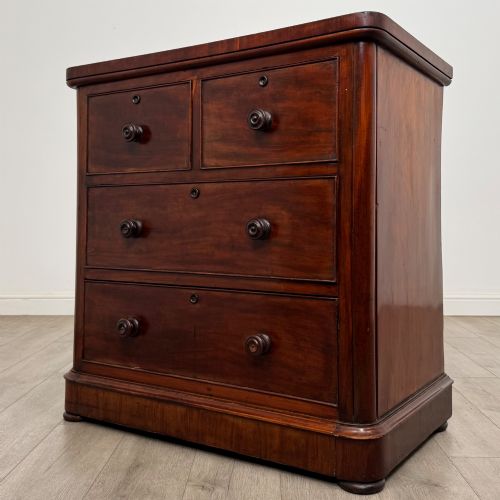 ANTIQUE 19TH CENTURY VICTORIAN CHEST OF DRAWERS IN MAHOGANY - ADDITIONAL PHOTO 1