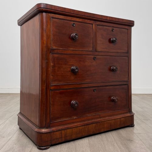 ANTIQUE 19TH CENTURY VICTORIAN CHEST OF DRAWERS IN MAHOGANY - ADDITIONAL PHOTO 7