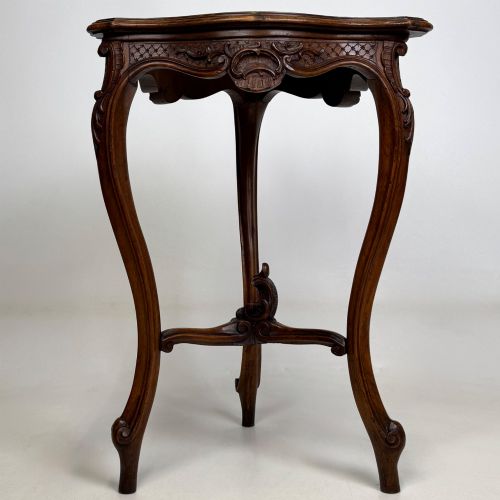 ANTIQUE 20TH CENTURY VICTORIAN STYLE SIDE TABLE IN MAHOGANY