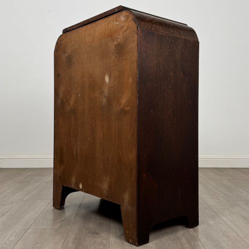 ANTIQUE 20TH CENTURY ART DECO STYLE CUPBOARD IN OAK - ADDITIONAL PHOTO 6