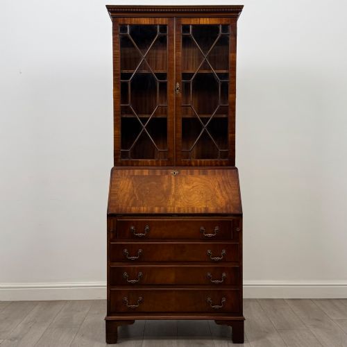 ANTIQUE 20TH CENTURY BUREAU BOOKCASE IN MAHOGANY - ADDITIONAL PHOTO 1