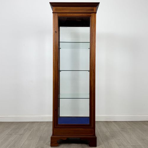 ANTIQUE 20TH CENTURY TALL FREESTANDING SHOP DISPLAY CABINET
