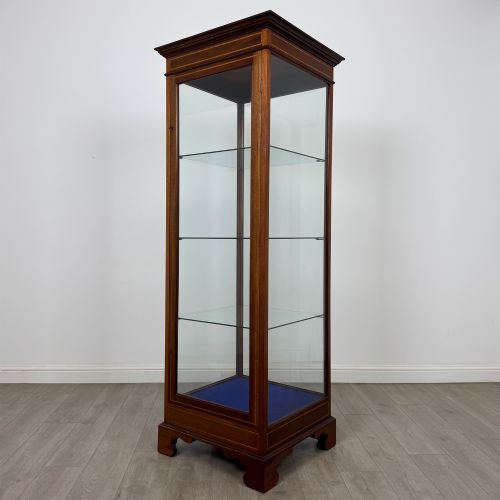 ANTIQUE 20TH CENTURY TALL FREESTANDING SHOP DISPLAY CABINET - ADDITIONAL PHOTO 2