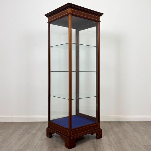 ANTIQUE 20TH CENTURY TALL FREESTANDING SHOP DISPLAY CABINET - ADDITIONAL PHOTO 6