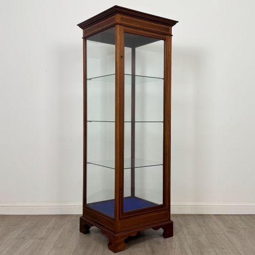 ANTIQUE 20TH CENTURY TALL FREESTANDING SHOP DISPLAY CABINET - ADDITIONAL PHOTO 8