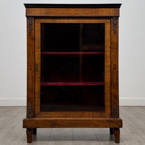 ANTIQUE 19TH CENTURY VICTORIAN PIER CABINET IN WALNUT
