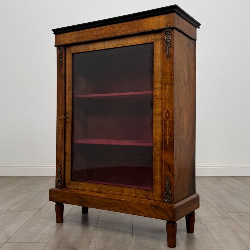 ANTIQUE 19TH CENTURY VICTORIAN PIER CABINET IN WALNUT - ADDITIONAL PHOTO 2