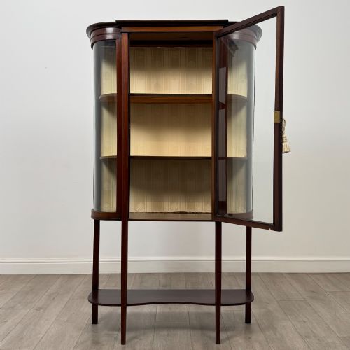 ANTIQUE 20TH CENTURY GLAZED DISPLAY CABINET IN MAHOGANY - ADDITIONAL PHOTO 1