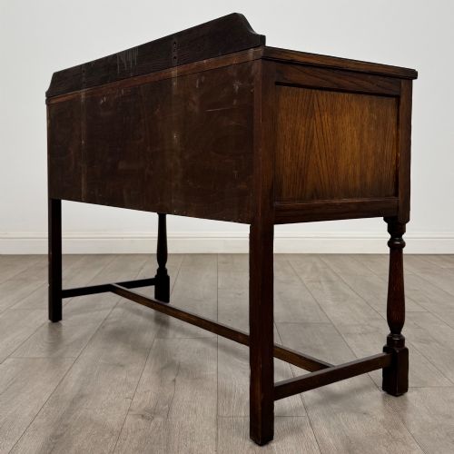 ANTIQUE 20TH CENTURY EDWARDIAN SIDE TABLE IN OAK - ADDITIONAL PHOTO 5