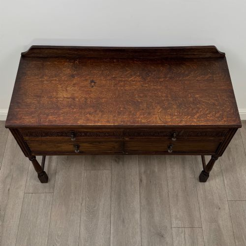ANTIQUE 20TH CENTURY EDWARDIAN SIDE TABLE IN OAK - ADDITIONAL PHOTO 8