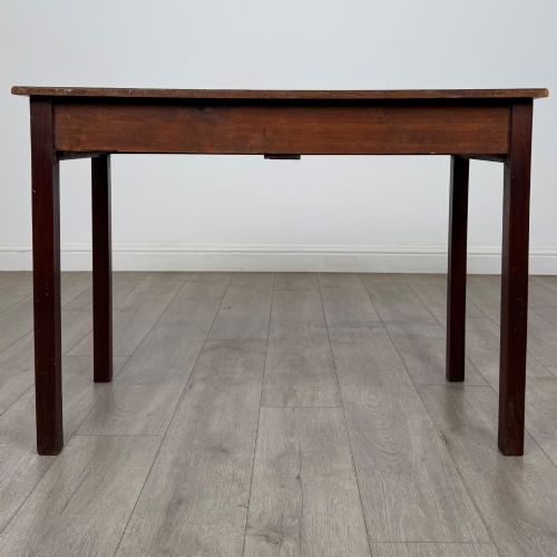 ANTIQUE 19TH CENTURY SERPENTINE WRITING TABLE IN MAHOGANY - ADDITIONAL PHOTO 4