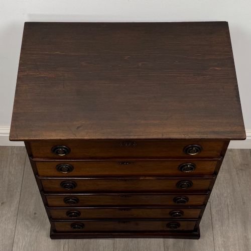 ANTIQUE 20TH CENTURY EDWARDIAN CHEST OF DRAWERS IN MAHOGANY - ADDITIONAL PHOTO 8