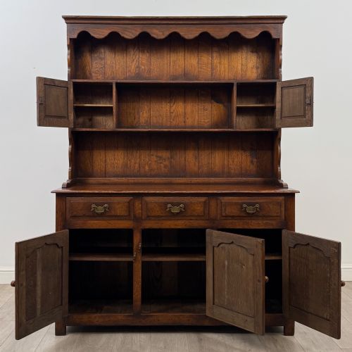 ANTIQUE 20TH CENTURY FARMHOUSE WELSH DRESSER IN OAK - ADDITIONAL PHOTO 1