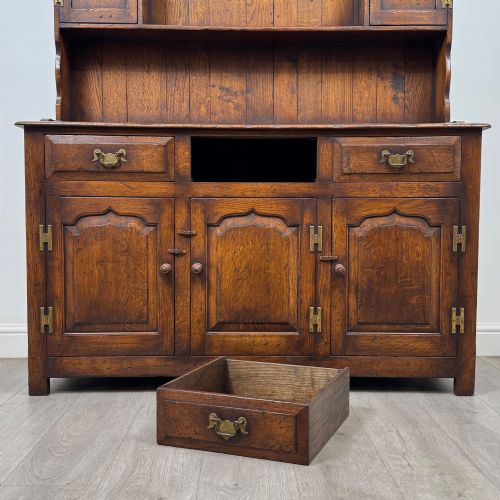 ANTIQUE 20TH CENTURY FARMHOUSE WELSH DRESSER IN OAK - ADDITIONAL PHOTO 10