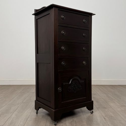 ANTIQUE 20TH CENTURY EDWARDIAN CHEST OF DRAWERS IN MAHOGANY - ADDITIONAL PHOTO 8