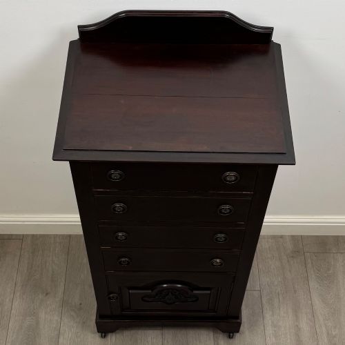 ANTIQUE 20TH CENTURY EDWARDIAN CHEST OF DRAWERS IN MAHOGANY - ADDITIONAL PHOTO 9