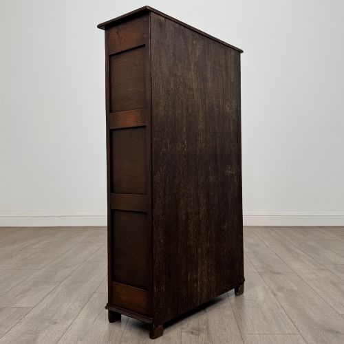 ANTIQUE 20TH CENTURY SMALL OPEN BOOKCASE IN OAK - ADDITIONAL PHOTO 4