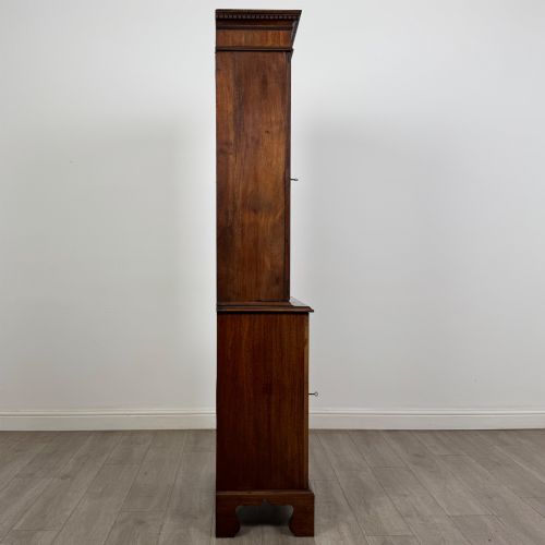 ANTIQUE 18TH CENTURY NARROW GEORGIAN DISPLAY CABINET - ADDITIONAL PHOTO 8