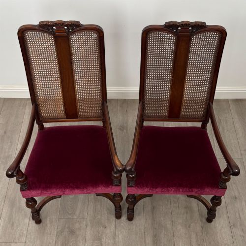 ANTIQUE 20TH CENTURY SET OF 12 MAHOGANY DINING CHAIRS - ADDITIONAL PHOTO 9