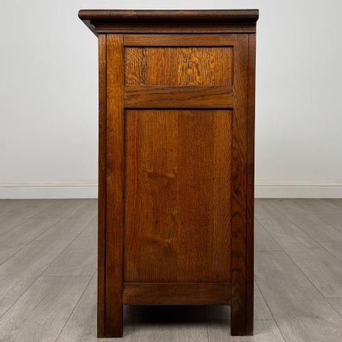 fig 3. Antique 20th Century Tudor Inspired Cupboard In Oak