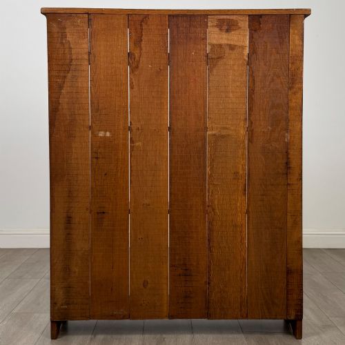 ANTIQUE 20TH CENTURY GOOD QUALITY OPEN BOOKCASE IN OAK - ADDITIONAL PHOTO 4