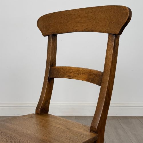 ANTIQUE 19TH CENTURY VICTORIAN SET OF 6 OAK DINING CHAIRS - ADDITIONAL PHOTO 3