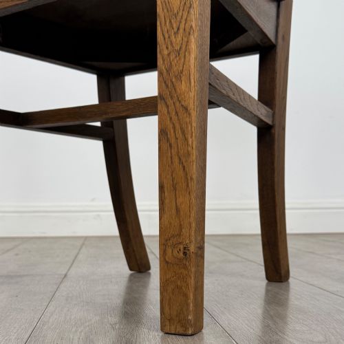 ANTIQUE 19TH CENTURY VICTORIAN SET OF 6 OAK DINING CHAIRS - ADDITIONAL PHOTO 5