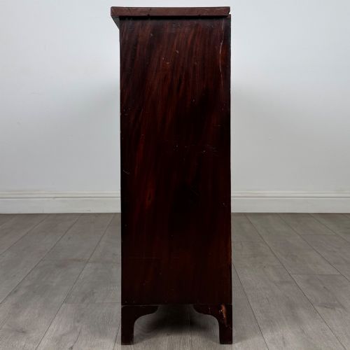 ANTIQUE 20TH CENTURY LARGE OPEN BOOKCASE IN MAHOGANY - ADDITIONAL PHOTO 3