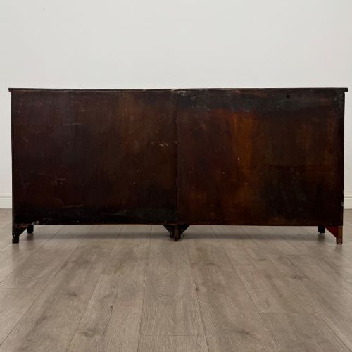 ANTIQUE 20TH CENTURY LARGE OPEN BOOKCASE IN MAHOGANY - ADDITIONAL PHOTO 5