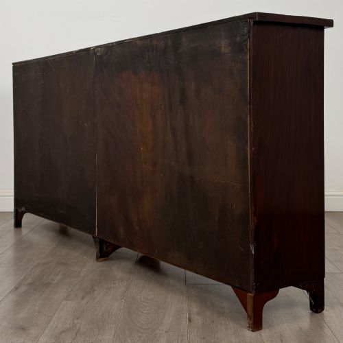 ANTIQUE 20TH CENTURY LARGE OPEN BOOKCASE IN MAHOGANY - ADDITIONAL PHOTO 6