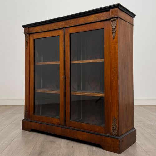ANTIQUE 19TH CENTURY VICTORIAN PIER CABINET IN WALNUT - ADDITIONAL PHOTO 2