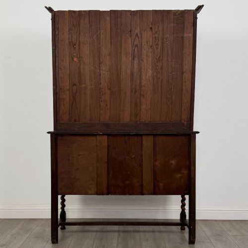 ANTIQUE 20TH CENTURY EDWARDIAN JACOBEAN STYLE DRESSER IN OAK - ADDITIONAL PHOTO 5
