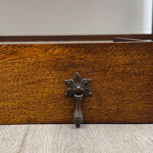 ANTIQUE 20TH CENTURY EDWARDIAN JACOBEAN STYLE DRESSER IN OAK - ADDITIONAL PHOTO 11