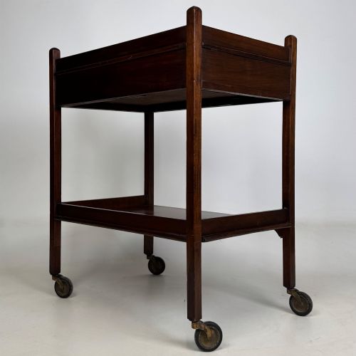 ANTIQUE 19TH CENTURY GEORGIAN STYLE TEA TROLLEY IN MAHOGANY - ADDITIONAL PHOTO 3